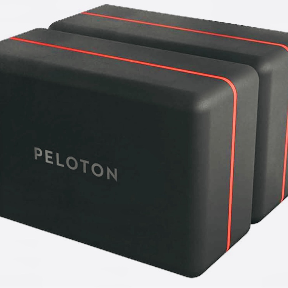 Peloton Yoga Block Set of Two with Curved Edges and Corners, 9 x 6 x 4 inches